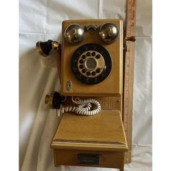 Vintage Thomas Collector’s Edition 1927 Wooden Wall Phone Model PP-9 Untested - Picture 16 of 16